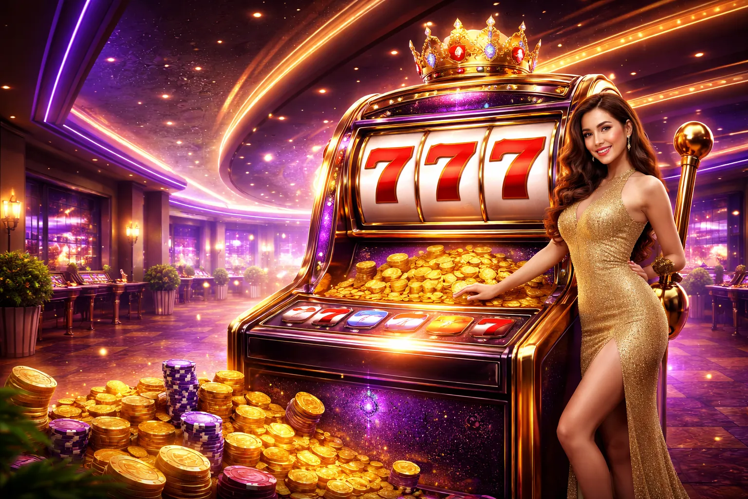 Sảnh Slots tf88 đăng nhập rực rỡ với máy đánh bạc hiện đại và cơ hội thắng lớn